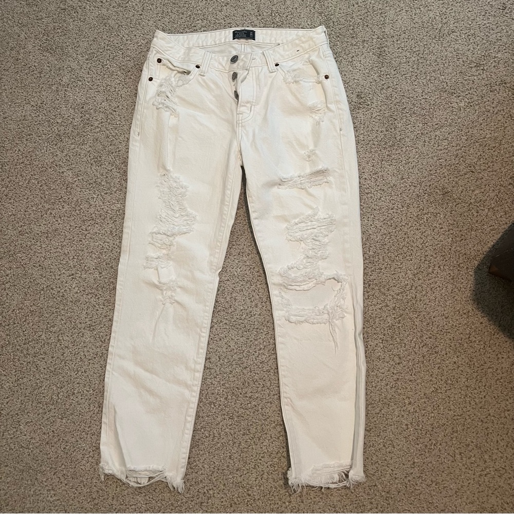 Abercrombie & Fitch White Jeans